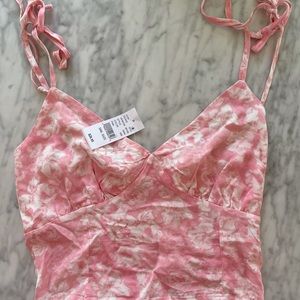 PACSUN Lottie Moss pink floral top